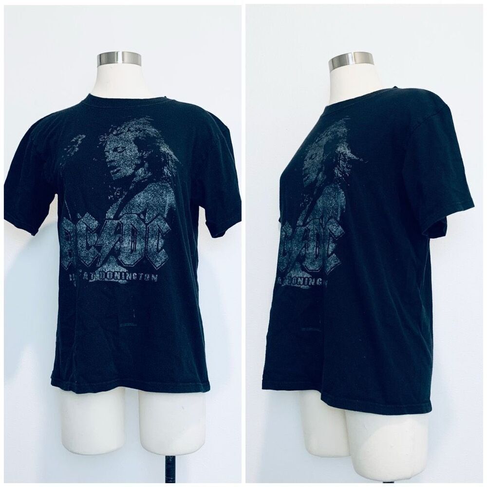 Vintage Anvil AC/DC 2006 Graphic Band Tee T Shirt Black Music M